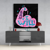 “I Can I Will” Glass Wall Art