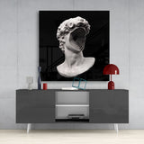 Sculpture Head Glass Wall Art | Insigne Art Design