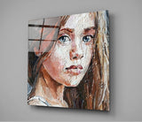 Girl Glass Wall Art | Insigne Art Design