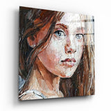 Girl Glass Wall Art