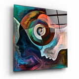 Meditation Glass Wall Art | Insigne Art Design