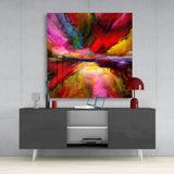 Color Explosion Glass Wall Art | Insigne Art Design