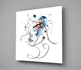 Face of Lines Glass Wall Art | Insigne Art Design