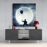 Full Moon Glass Wall Art | Insigne Art Design