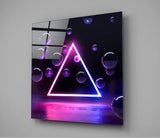 Triangle Glass Wall Art | Insigne Art Design