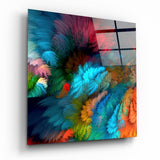 Color Explosion Glass Wall Art | Insigne Art Design