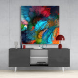 Color Explosion Glass Wall Art | Insigne Art Design