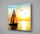 Sailboat Glass Wall Art | Insigne Art Design