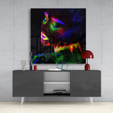 Neon Color Makeup Glass Wall Art | Insigne Art Design