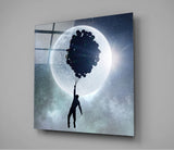 Full Moon Glass Wall Art | Insigne Art Design