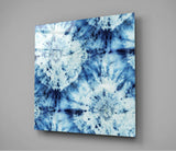 Blue Pattern Glass Wall Art | Insigne Art Design