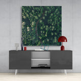 Forest Road Glass Wall Art | Insigne Art Design