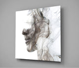 Smoke Face Glass Wall Art | Insigne Art Design