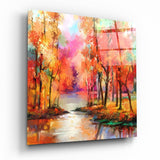 Colors of the Forest Glass Wall Art