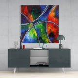 Curves Glass Wall Art | Insigne Art Design