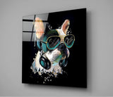 Punk Dog Glass Wall Art | Insigne Art Design