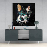 Punk Dog Glass Wall Art | Insigne Art Design