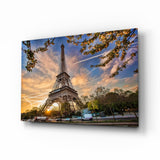 Eiffel Tower Glass Wall Art