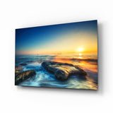 Sea View Glass Wall Art