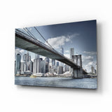 Manhattan Bridge Glass Wall Art