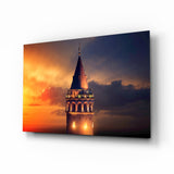 Galata Tower Glass Wall Art