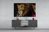 Leopar Glasbild