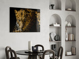 Leopar Glasbild