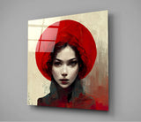 Red Hat Glass Wall Art  || Designer Collection | Insigne Art Design