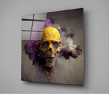 Smoky Skull Glass Wall Art  || Designer Collection | Insigne Art Design