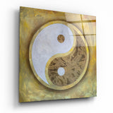 Ying Yang Glass Wall Art  || Designer Collection | Insigne Art Design