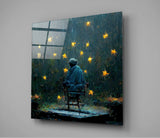 Raining Stars Glass Wall Art  || Designer Collection | Insigne Art Design