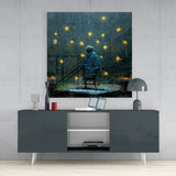 Raining Stars Glass Wall Art  || Designer Collection | Insigne Art Design