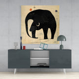 Wassily's Elephant Glass Wall Art  || Designer Collection | Insigne Art Design