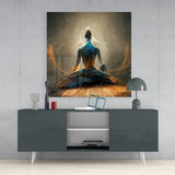 Meditation Glass Wall Art  || Designer Collection | Insigne Art Design