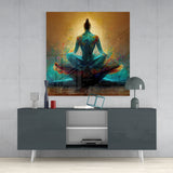 Meditation Glass Wall Art  || Designer Collection | Insigne Art Design