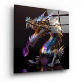 Arte de pared de vidrio de Dragon's Roar || Collezione di designer