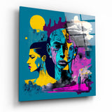 Picasso's Mind Glass Wall Art  || Designer Collection