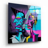 Picasso's Mind Glass Wall Art  || Designer Collection | Insigne Art Design