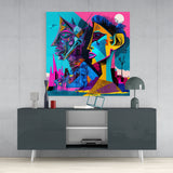 Picasso's Mind Glass Wall Art  || Designer Collection | Insigne Art Design