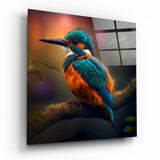 Kingfisher Glass Wall Art  || Designer Collection