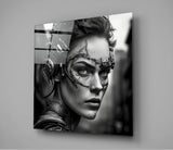 Woman Warrior Glass Wall Art  || Designer Collection | Insigne Art Design