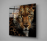 Leopard Glass Wall Art  || Designer Collection | Insigne Art Design