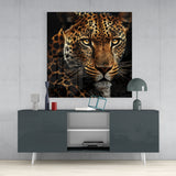 Leopard Glass Wall Art  || Designer Collection | Insigne Art Design