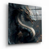 Arte de pared de vidrio de Dragon's Roar || Collezione di designer