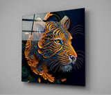 Tiger Glass Wall Art  || Designers Collection | Insigne Art Design