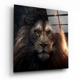 Lion King Glass Wall Art  || Designer Collection