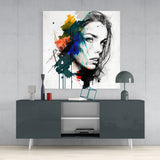 Woman Glass Wall Art  || Designer Collection | Insigne Art Design