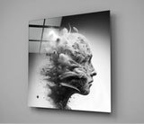 Smoked Thoughts Glass Wall Art  || Designer Collection | Insigne Art Design