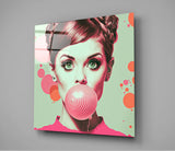 Audrey Hepburn Glass Wall Art  || Designers Collection | Insigne Art Design