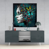 Butterfly Thoughts Glass Wall Art  || Designers Collection | Insigne Art Design